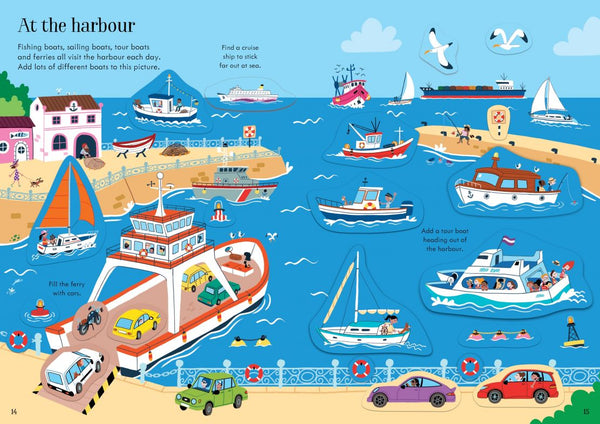 Usborne Little First Stickers Travel