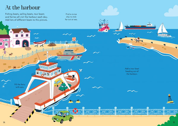 Usborne Little First Stickers Travel