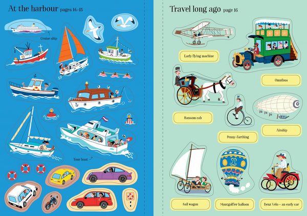 Usborne Little First Stickers Travel