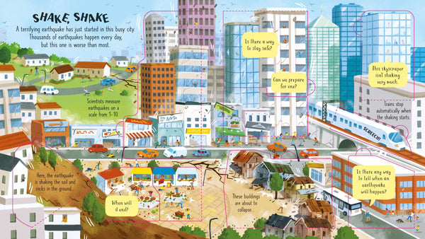 Usborne Look Inside Volcanoes and Earthquakes