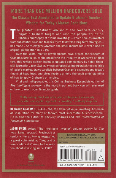 The Intelligent Investor (Revised Edition): The Definitive Book on Value Investing